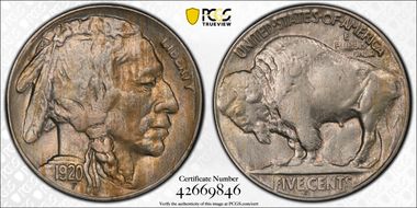 1920-S 5C MS63