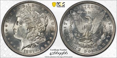1881-O $1 MS65