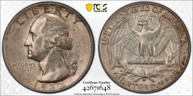 1932-S 25C AU50