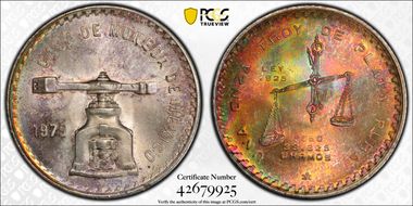 1979-Mo Onza KM-M49b.4 Ag Type 4 MS65