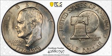 1976-D $1 Type 2 MS65+