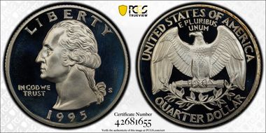 1995-S 25C Silver PR68DCAM