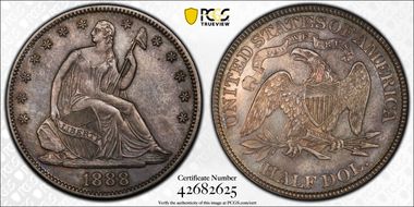 1888 50C PR62
