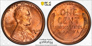 1935-S 1C MS66RD