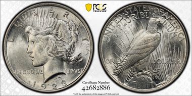 1923 $1 MS61