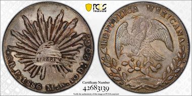 1886-Pi MR 8 R Pi77 MS62