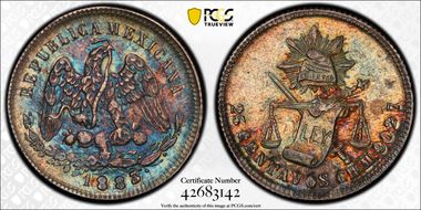 1883-CH M 25C KM-406.1 AU58