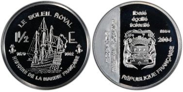 2004 € 1 1/2 X-E12 Fantasy Essai Var Ag PR69DCAM