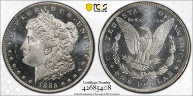 1885-O $1 MS66+ DMPL