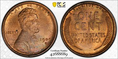 1909-S VDB 1C MS64RB