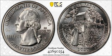 2020-W 25C Weir Farm NP V75 MS65