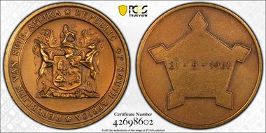 1961 Medal Laidlaw-0035 Ae Republic of South Africa SP65