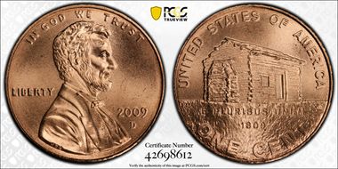 2009-D 1C Lincoln-Early Childhood Satin Finish SP68RD