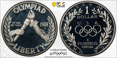 1988-S $1 Olympic PR68DCAM