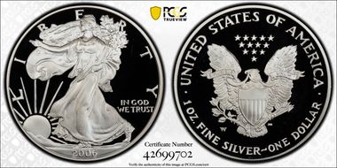 2006-W $1 Silver Eagle PR69DCAM
