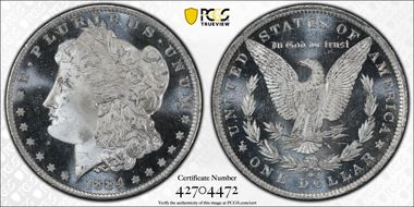 1884-O $1 MS66+ DMPL