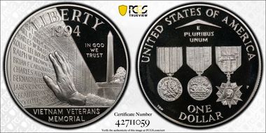 1994-P $1 Vietnam PR69DCAM