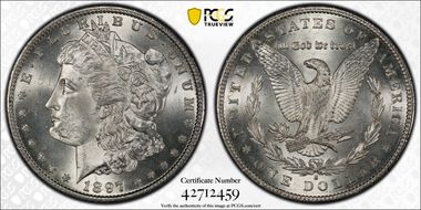 1897-S $1 MS64