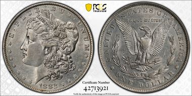 1882-O/S $1 Strong AU53