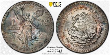 1984-Mo Onza Libertad Ag MS66