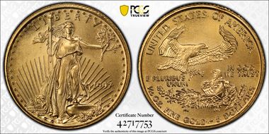 1997 $5 Gold Eagle MS68