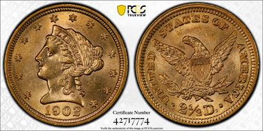 1902 $2.50 MS63