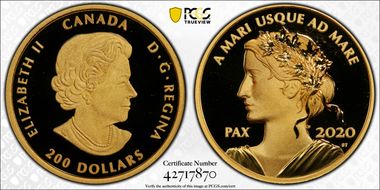 2020 $200 Peace Dollar UHR PR69DCAM