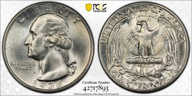 1936 25C MS65