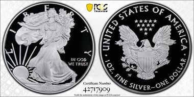 2020-W  $1 Silver Eagle PR69DCAM
