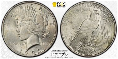 1923 $1 MS62