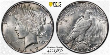 1927-S $1 MS62