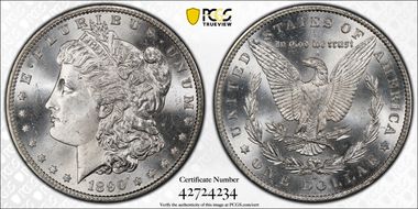 1890-S $1 MS66