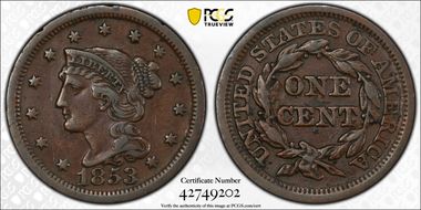 1853 1C VF35BN