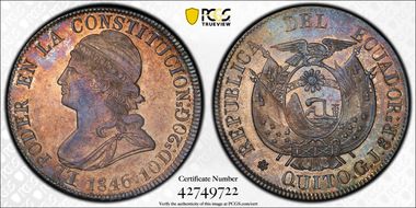 1846-GJ 8 R KM-32 Quito MS66