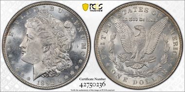 1892 $1 MS64