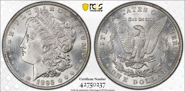 1893 $1 MS62