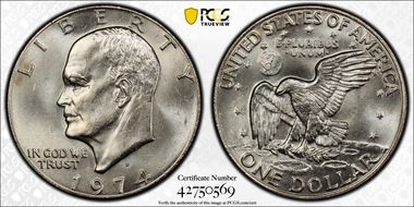 1974-D $1 MS65