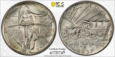 1937-D 50C Oregon MS67