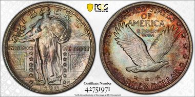 1920 25C Clashed Dies FS-401 MS65FH