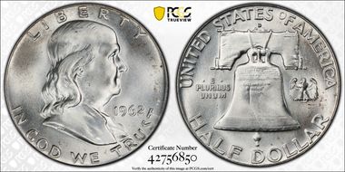 1962-D 50C MS66FBL