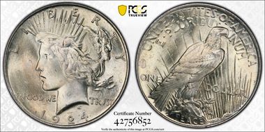 1924 $1 MS65