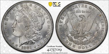 1881-CC $1 MS66