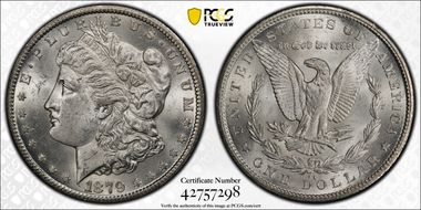 1879-CC $1 Capped Die MS63