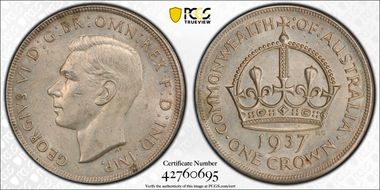 1937 Crown KM-34  Ag MS61
