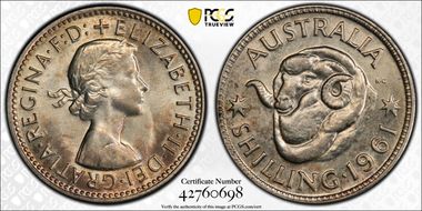 1961(m) Shil KM-59  Ag MS64