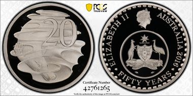 2016 20C 50 Yrs Decimal Currency PR69DCAM