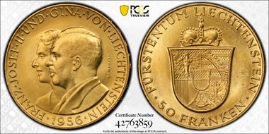 1956 50 Fr MS65