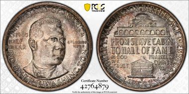 1950-S 50C Booker T. Washington MS67