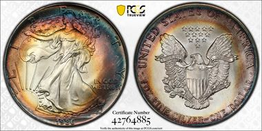 1986 $1 Silver Eagle MS69