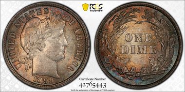 1898 10C MS62